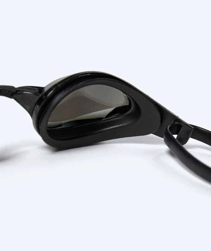 Watery Elite Schwimmbrillen - Rattle Pro Mirror - Schwarz/Silber