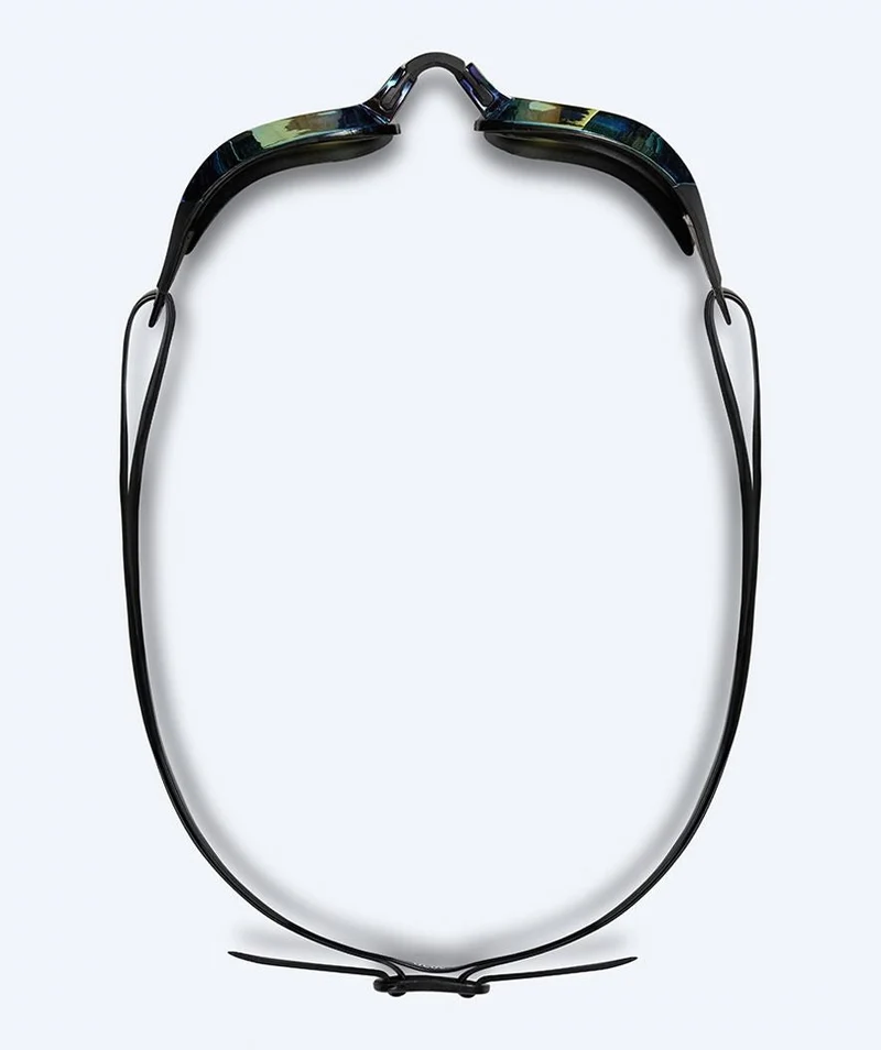 Watery Elite Schwimmbrillen - Rattle Pro Mirror - Schwarz/Gold