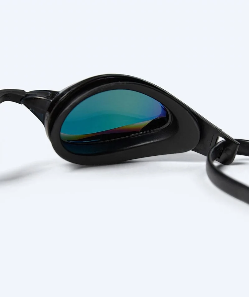 Watery Elite Schwimmbrillen - Rattle Pro Mirror - Schwarz/Gold