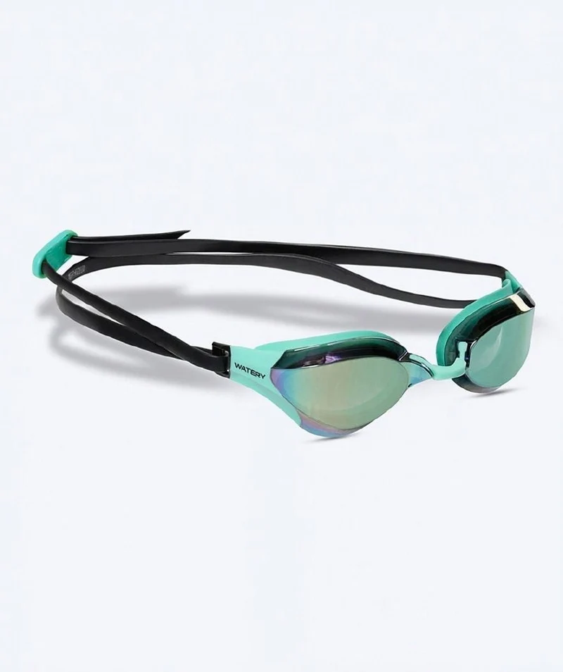 Watery Elite Schwimmbrillen - Rattle Pro Mirror - Grün/Grün