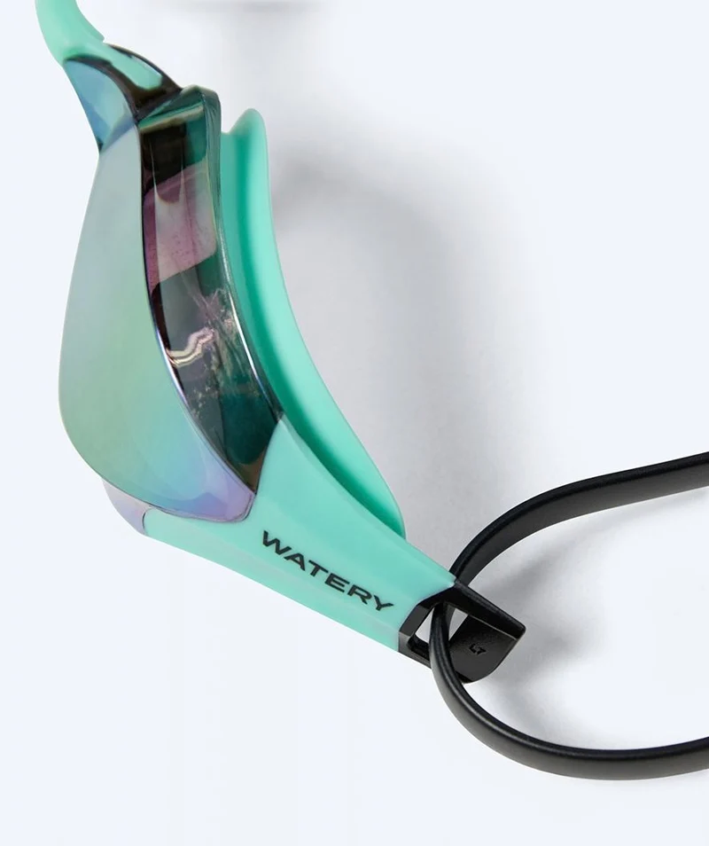 Watery Elite Schwimmbrillen - Rattle Pro Mirror - Grün/Grün