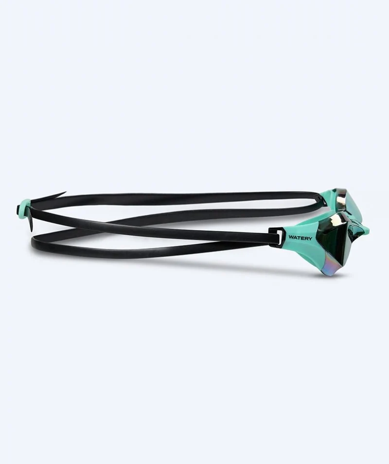 Watery Elite Schwimmbrillen - Rattle Pro Mirror - Grün/Grün