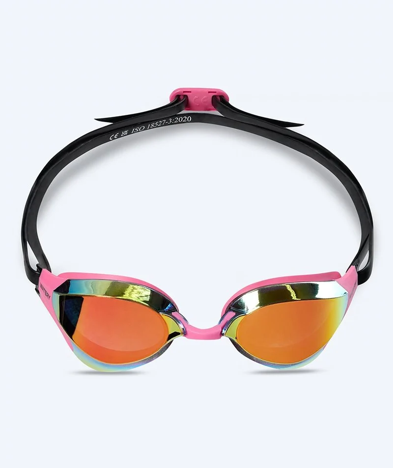 Watery Elite Schwimmbrillen - Rattle Pro Mirror - Rosa/Rot