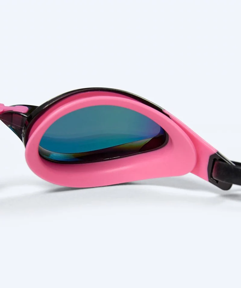 Watery Elite Schwimmbrillen - Rattle Pro Mirror - Rosa/Rot