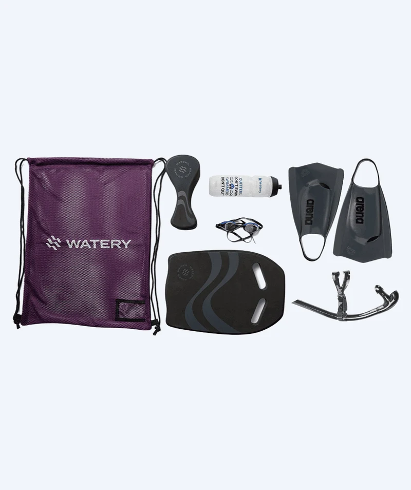 Watery Netzbeutel zum Schwimmen - Simple Mesh - Lila