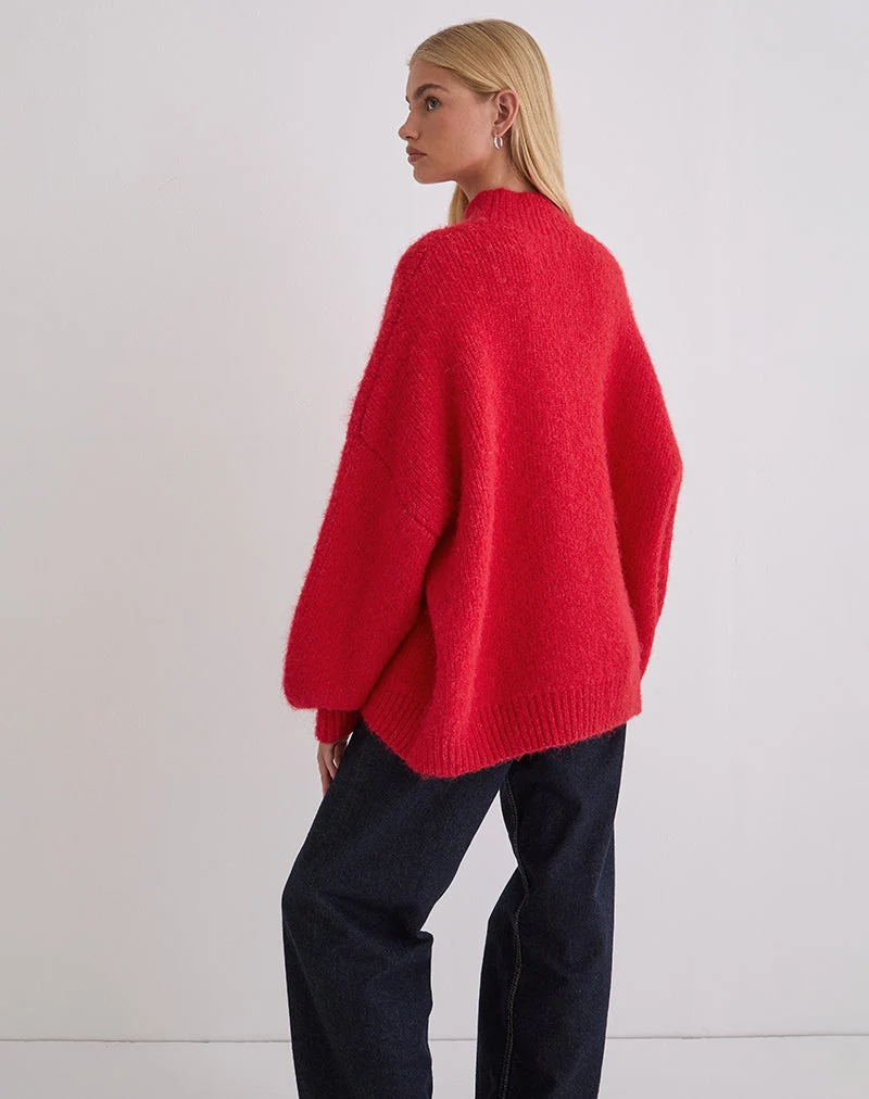 Amato Pullover in Übergröße in Rot