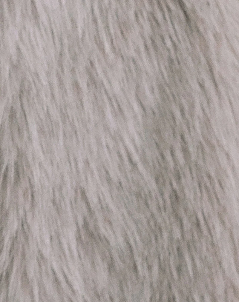 Lupita Jacke aus Kunstpelz Taupe