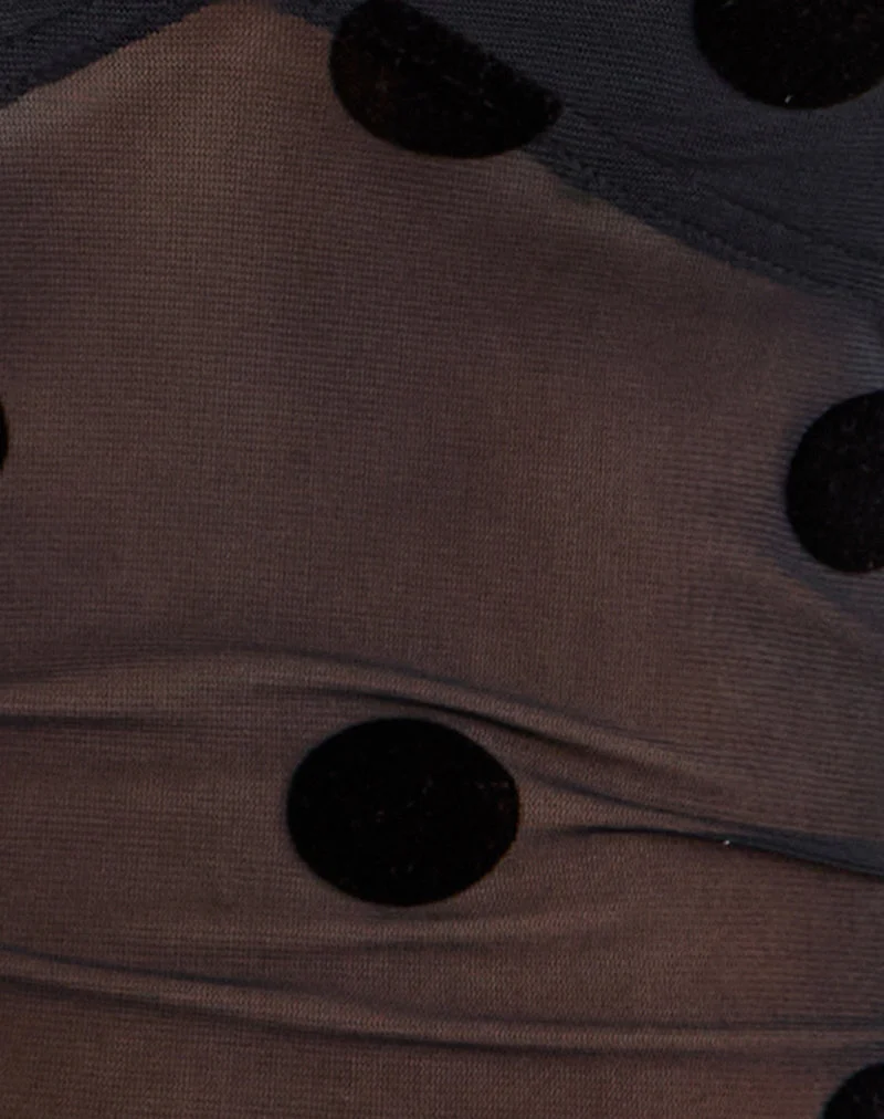 Lihat Top in Big Polka Black