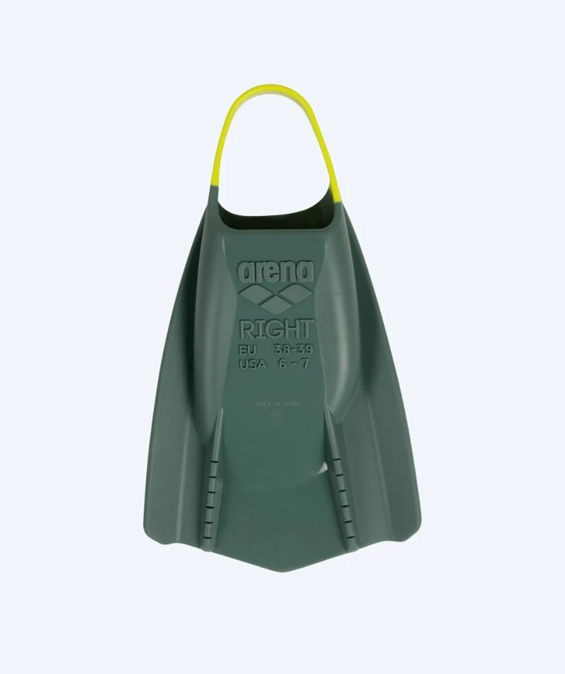 Arena Schwimmflossen - Powerfin Pro || - Dunkelgrün/Gelb (Limited 2026)