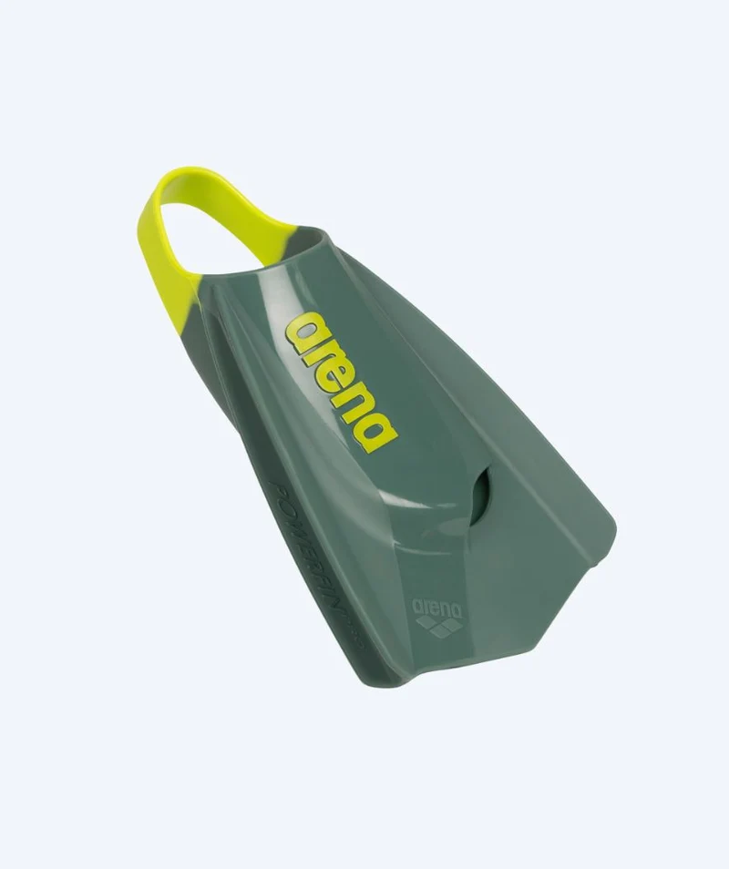 Arena Schwimmflossen - Powerfin Pro || - Dunkelgrün/Gelb (Limited 2026)
