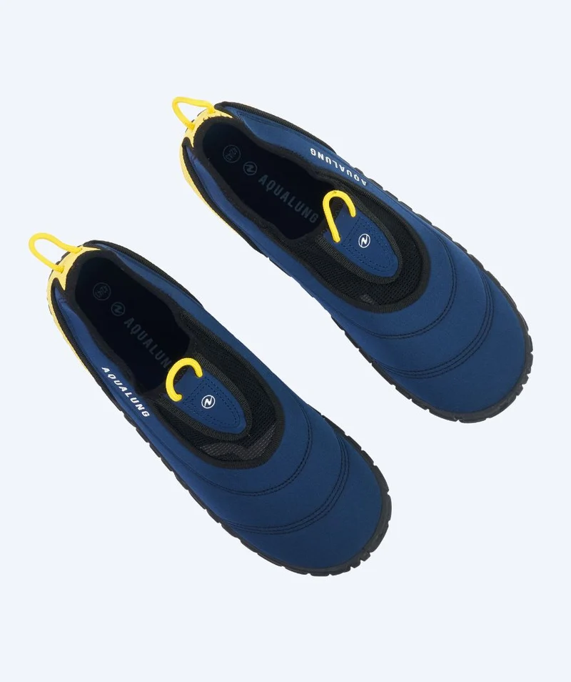 Aqualung Neoprenschuhe für Erwachsene - Beachwalker XP - Dunkelblau/Gelb
