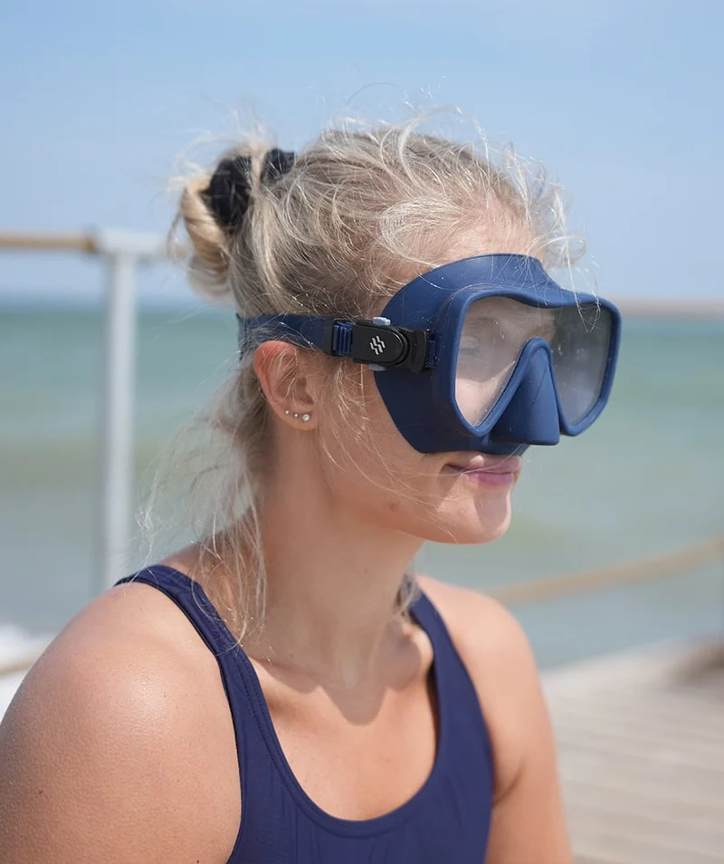Watery Combo Schnorchelset für Erwachsene (ab 15 Jahre) - Coast - Dunkelblau