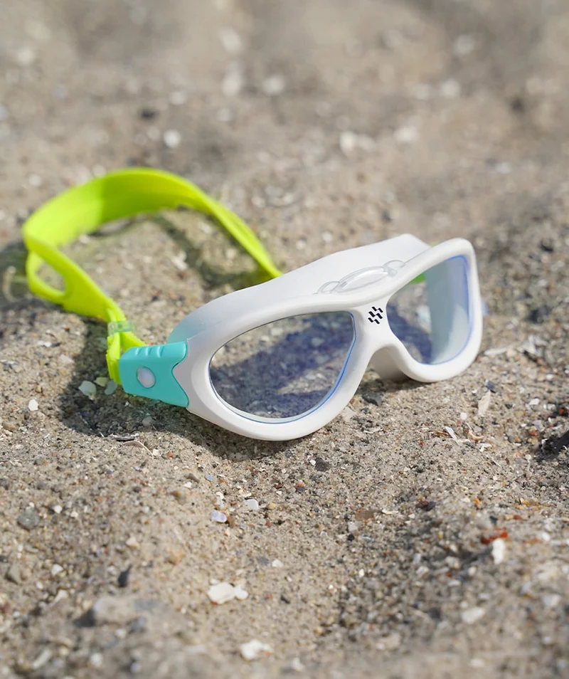 Watery Schwimmbrille für Kinder (2-8) - Wilton - Grün/Weiß