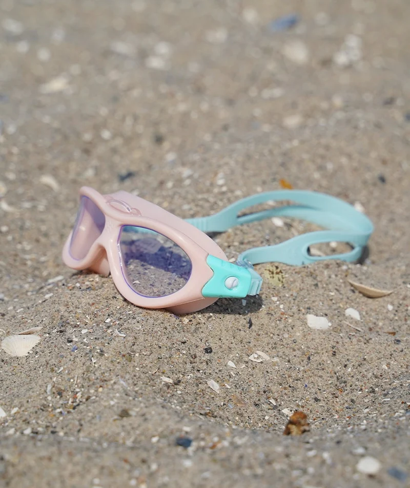 Watery Schwimmbrille für Kinder (2-8) - Wilton - Hellrosa/Türkis