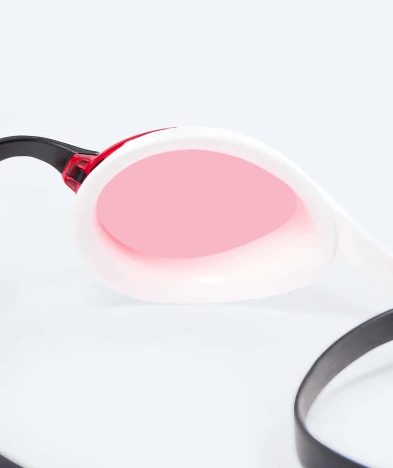 Watery Elite Schwimmbrillen - Murphy Active - Weiß/Rosa