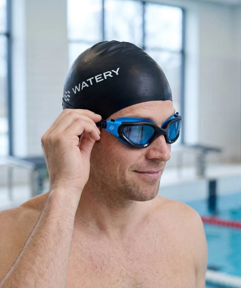 Watery Schwimmbrille für Freizeitschwimmer - Raven Active - Blau/Hellblau