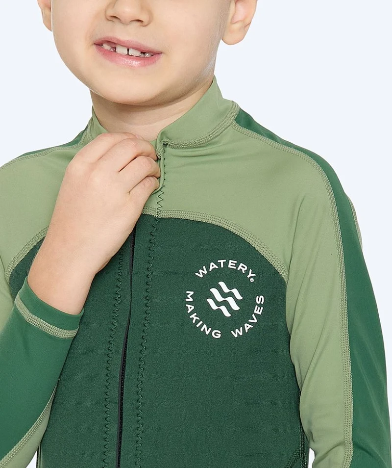 Watery UV Neoprenanzug für Kinder - Calypso Langarm - Grün/Hellgrün