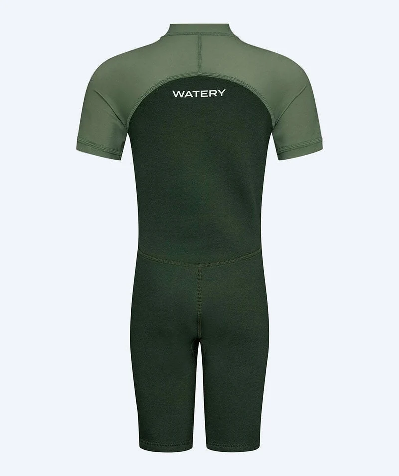 Watery UV Neoprenanzug für Kinder - Calypso Shorty - Grün/Hellgrün