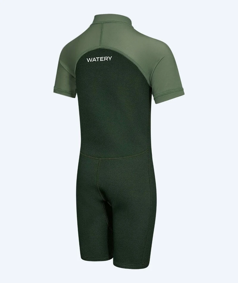 Watery UV Neoprenanzug für Kinder - Calypso Shorty - Grün/Hellgrün