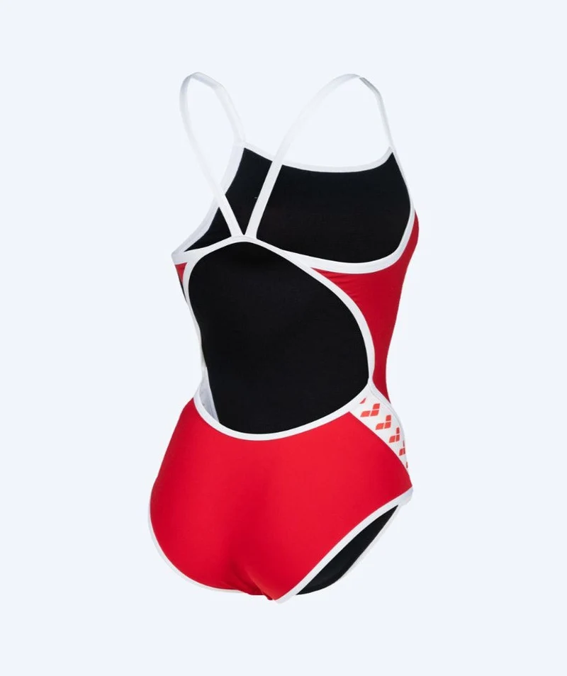 Arena Badeanzug für Damen - Icons Super Fly - Rot/Weiß
