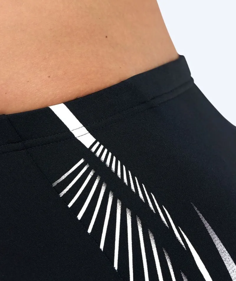 Arena lange Badehose für Herren - Feather - Schwarz/Weiß