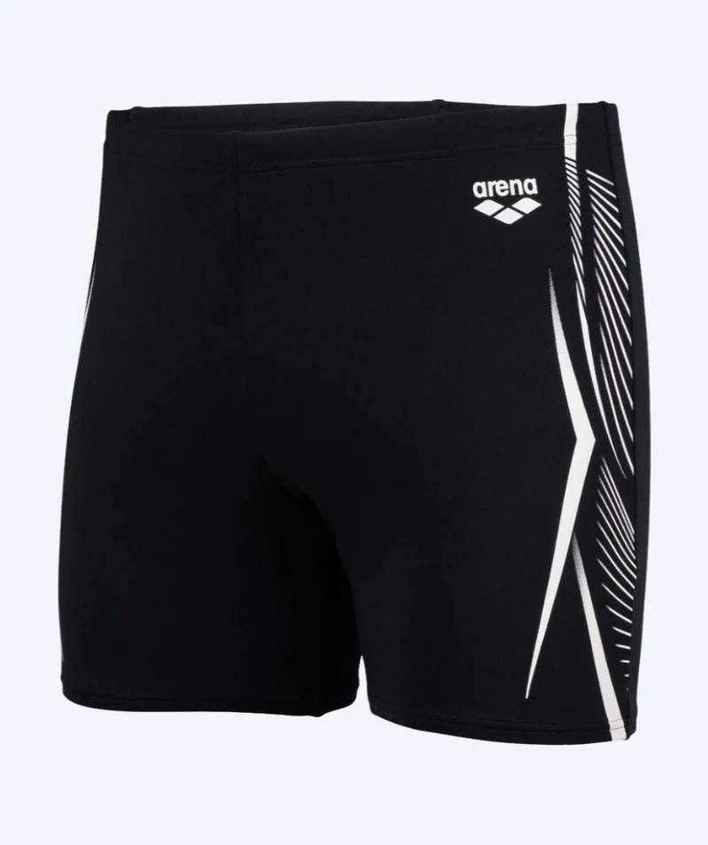 Arena lange Badehose für Herren - Feather - Schwarz/Weiß