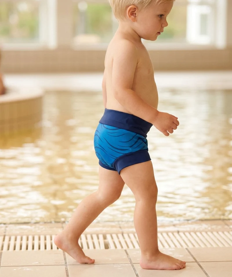 Watery Schwimmwindelhosen für Kinder - Neoprene Swim Nappy - Fjord Blue