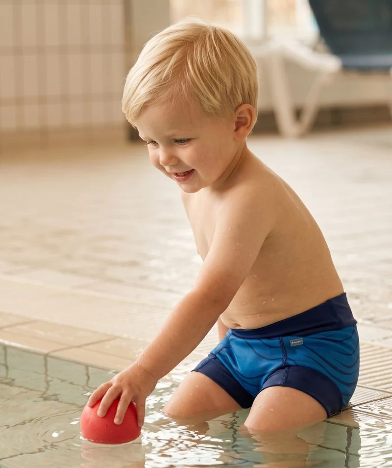 Watery Schwimmwindelhosen für Kinder - Neoprene Swim Nappy - Fjord Blue