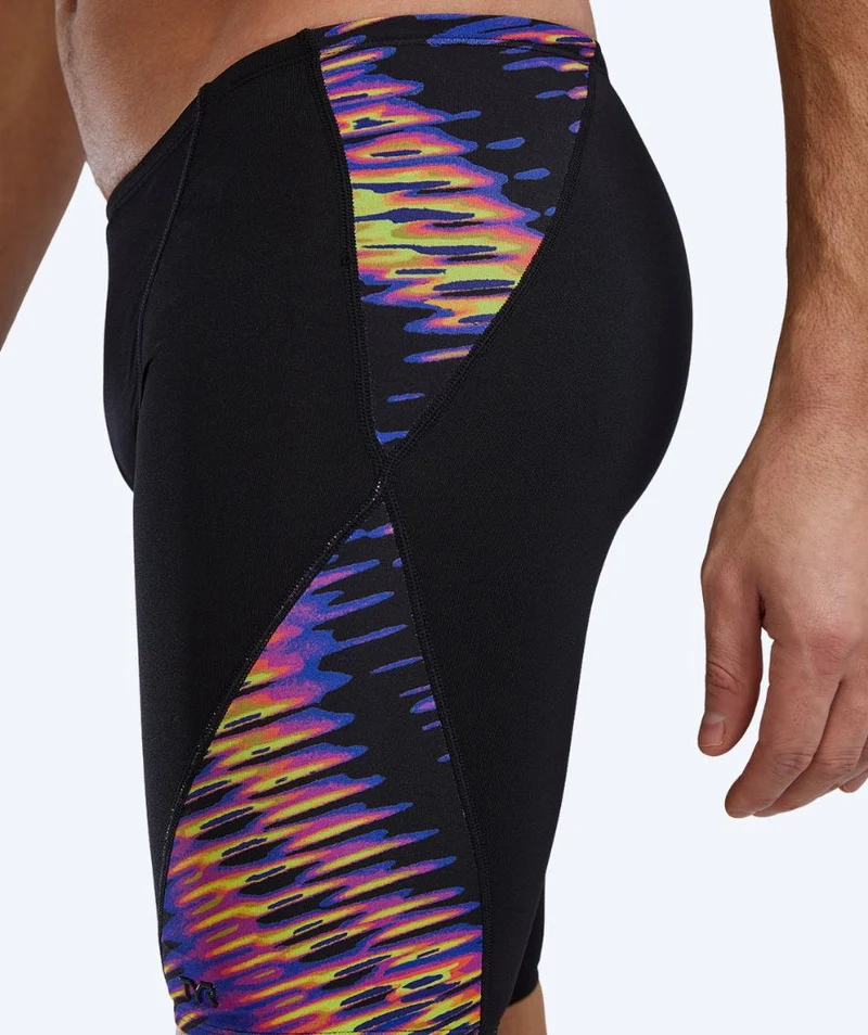 TYR lange Badehose für Herren - Evolved Blade Splice - Schwarz/Mehrfarbig