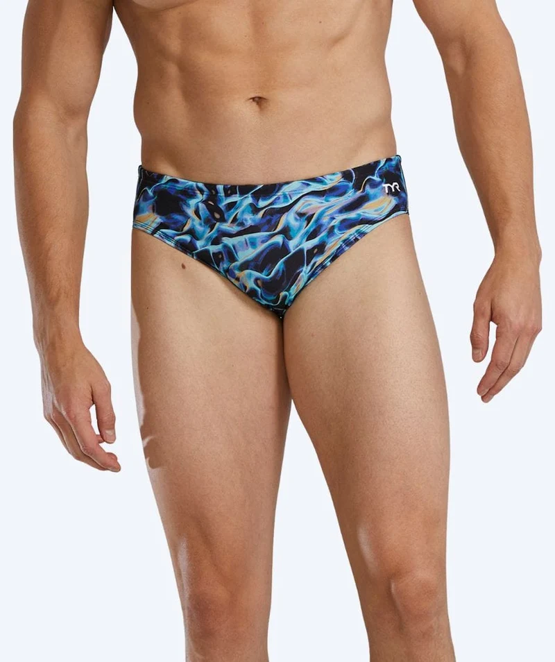 TYR Badeslip für Herren - Durafast Elite Energia - Blau