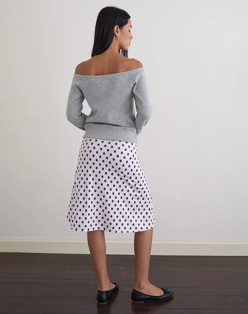 Airazo Bardot Pullover in Grau meliert
