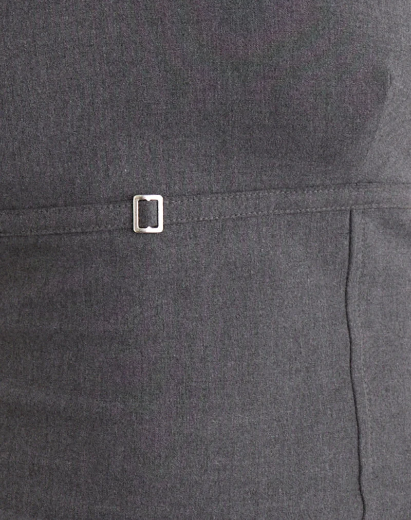 Nasya Neckholder-Top in Tailoring Charcoal