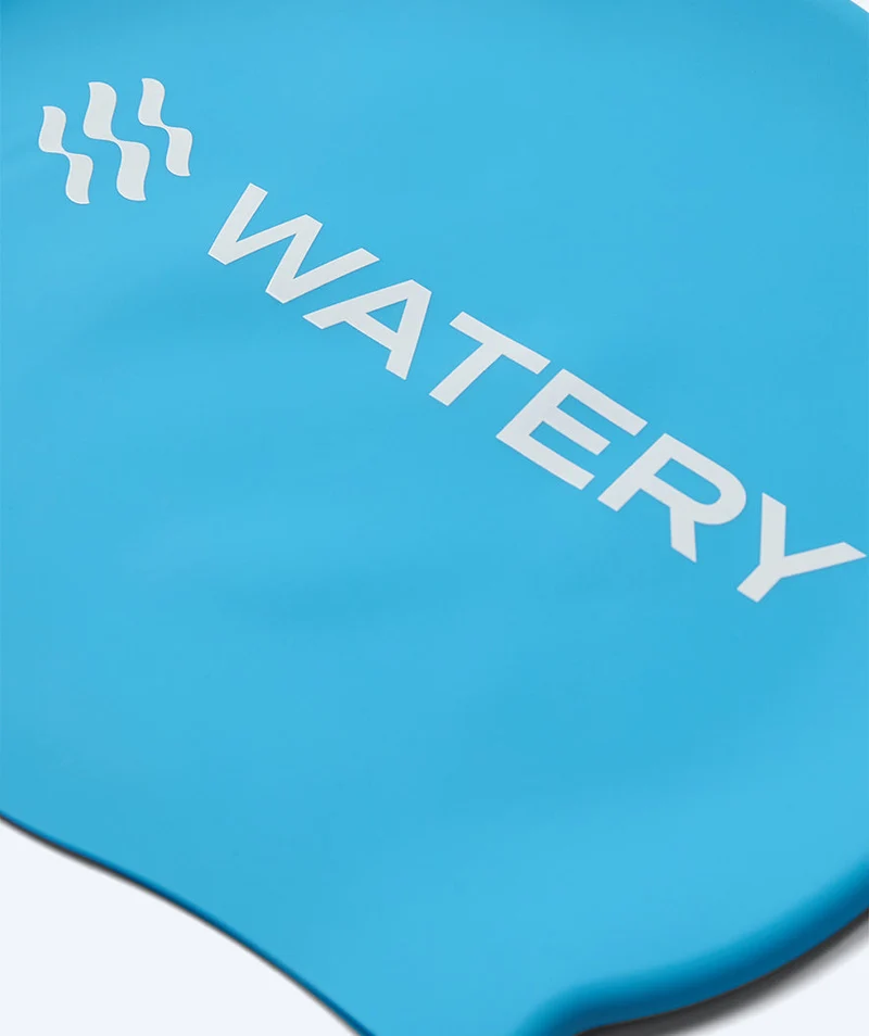 Watery Badekappe für Kinder (3-10) - Signature - Hellblau