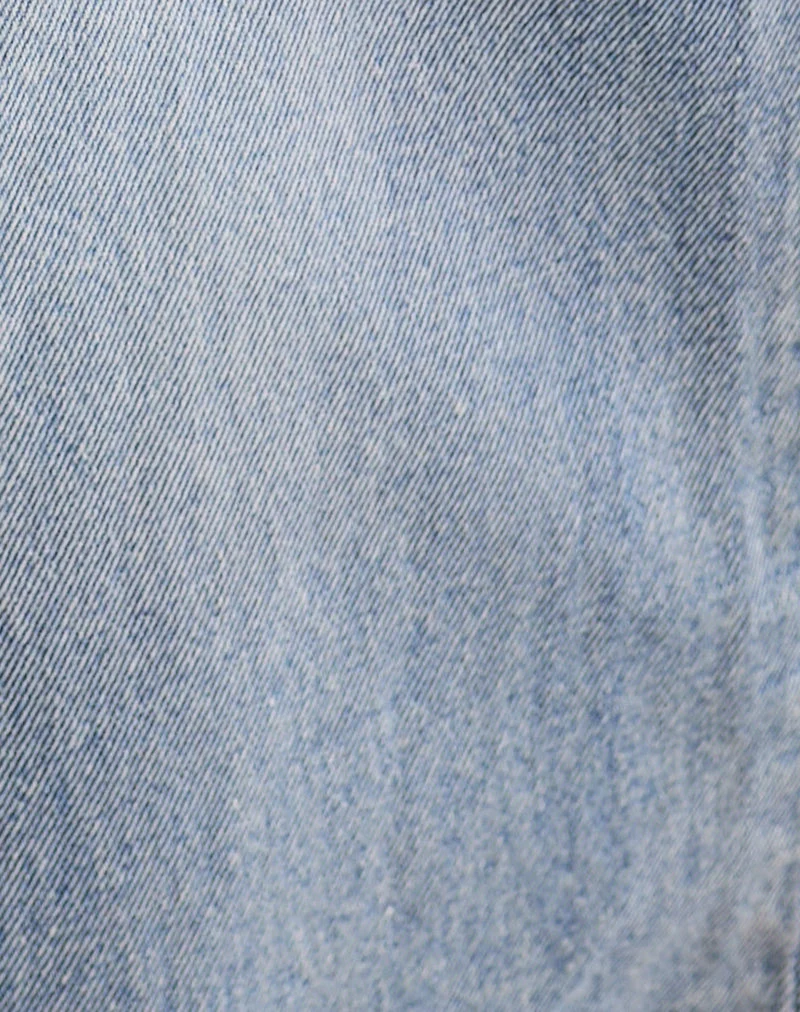 Geräumige Low Rise Jeans in Extreme Rip Vintage Blue