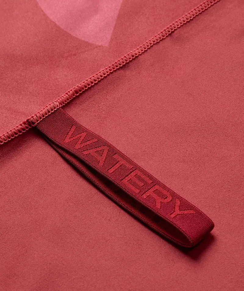 Watery Mikrofaser Badetuch (175 x 110 cm) - Rafferty - Rot