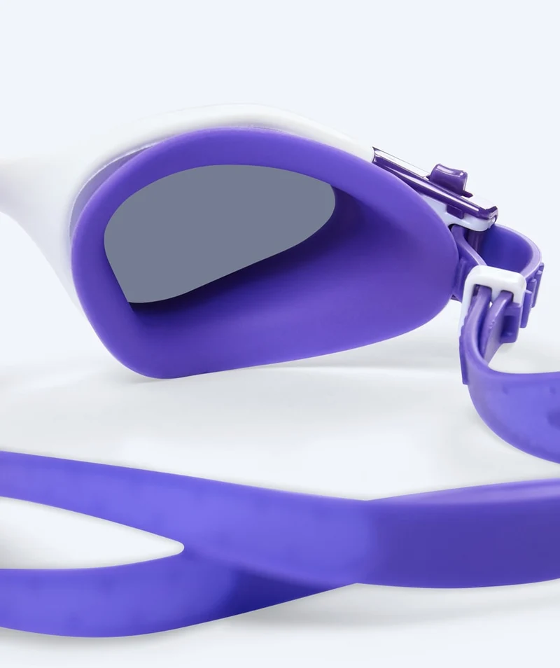 Watery Schwimmbrille für Freizeitschwimmer - Raven Mirror - Lila/Silber