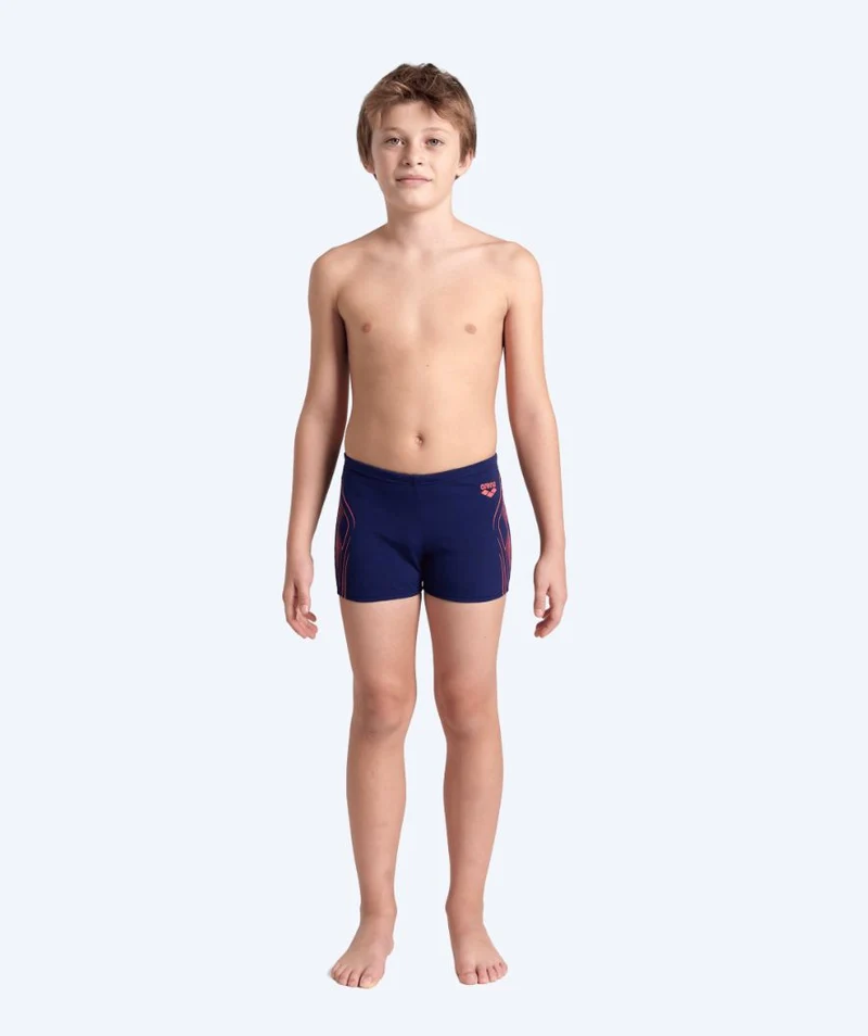 Arena Badehosen mit Bein für Jungen - Reflecting - Dunkelblau/Orange