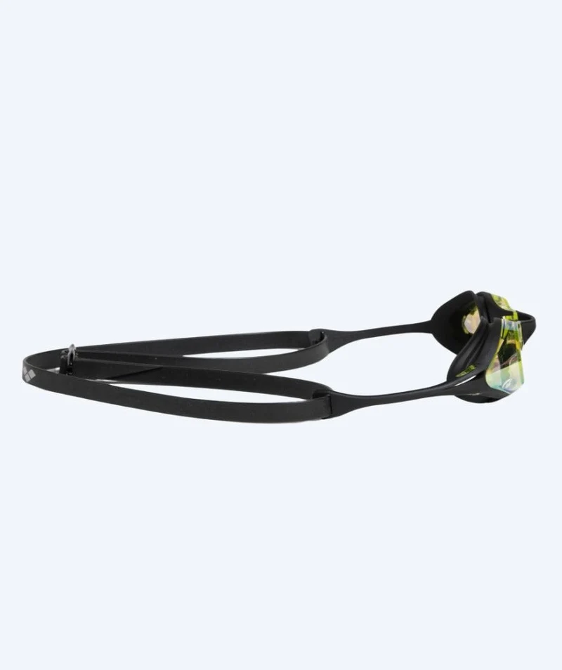 Arena Schwimmbrille - Cobra SWIPE Mirror - Schwarz/Gelb