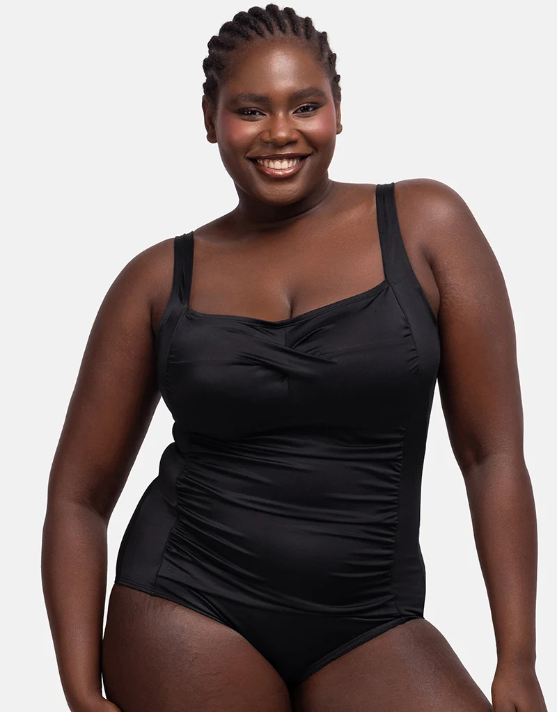 Dorina Fiji Padded Control Swimsuit Black