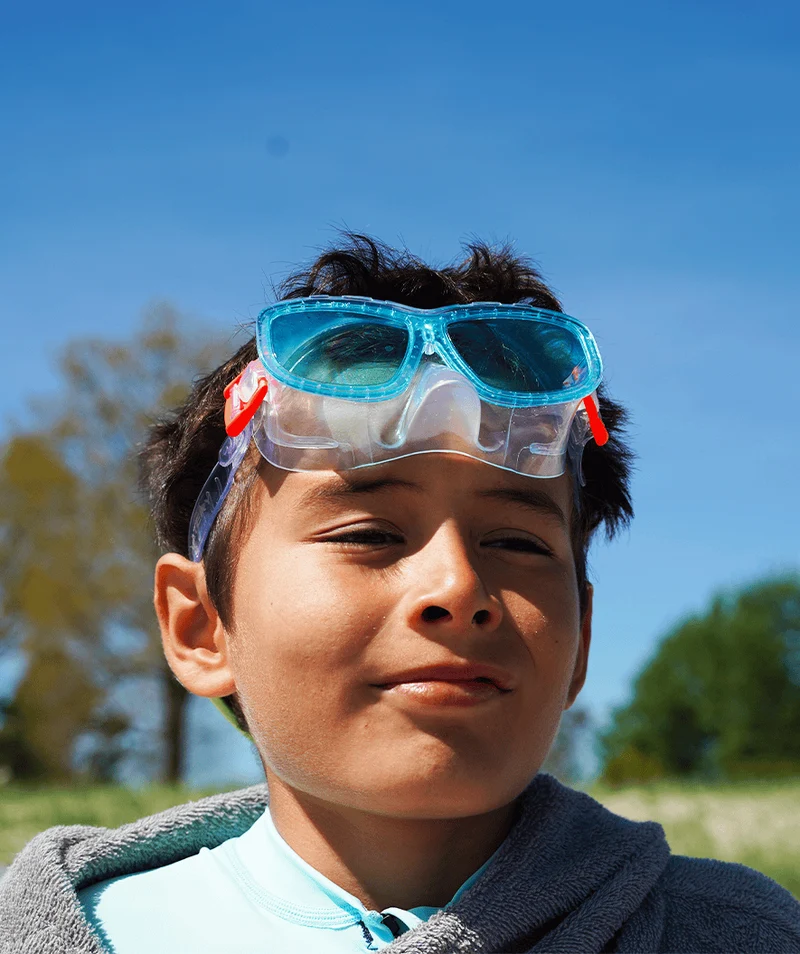 Watery Combo Schnorchelset für Kinder (4-10) - Wyre - Dunkelblau