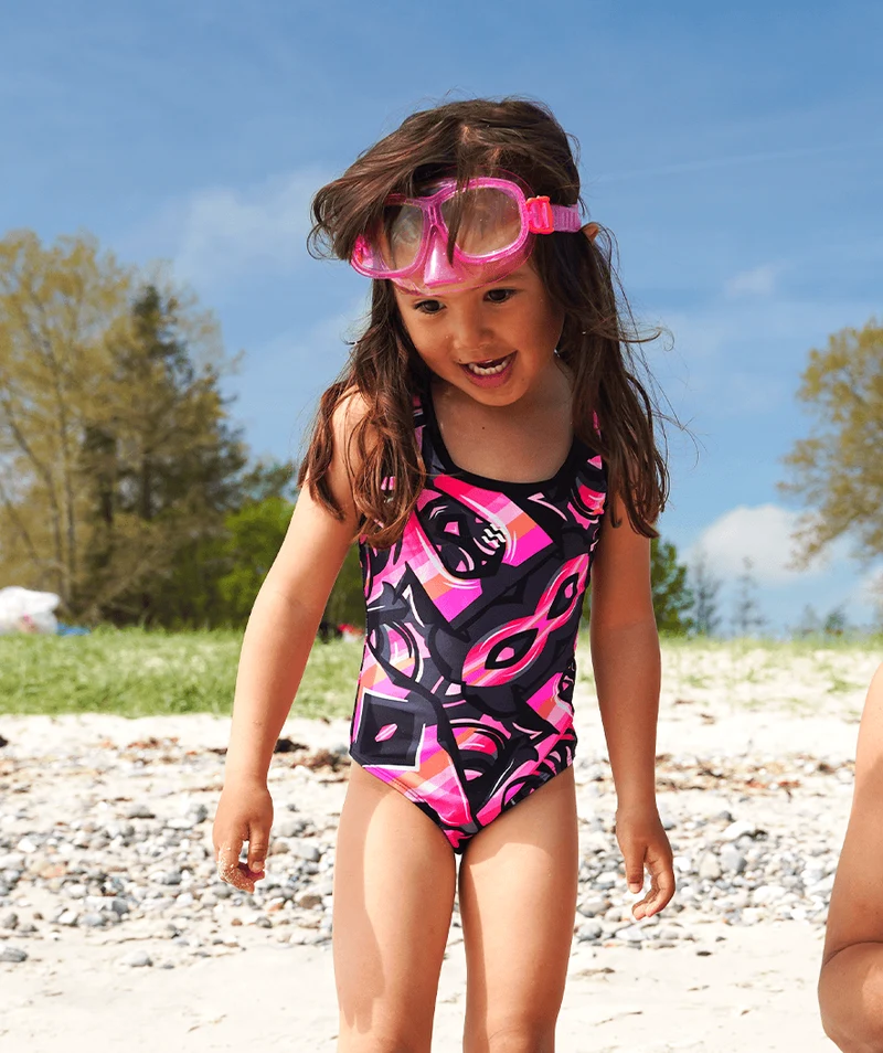 Watery Combo Schnorchelset für Kinder (4-10) - Wyre - Hellrosa