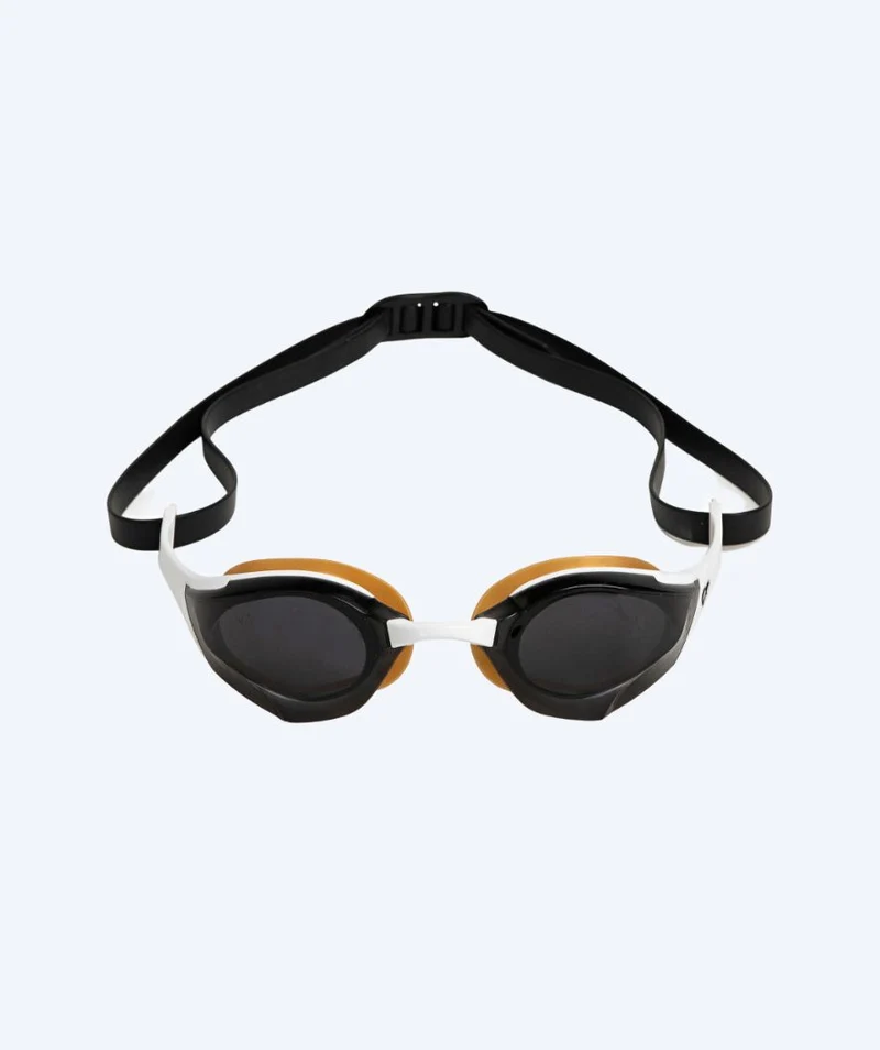 Arena Schwimmbrille - Cobra Edge SWIPE - Weiß/Gold (Smoke Scheiben)
