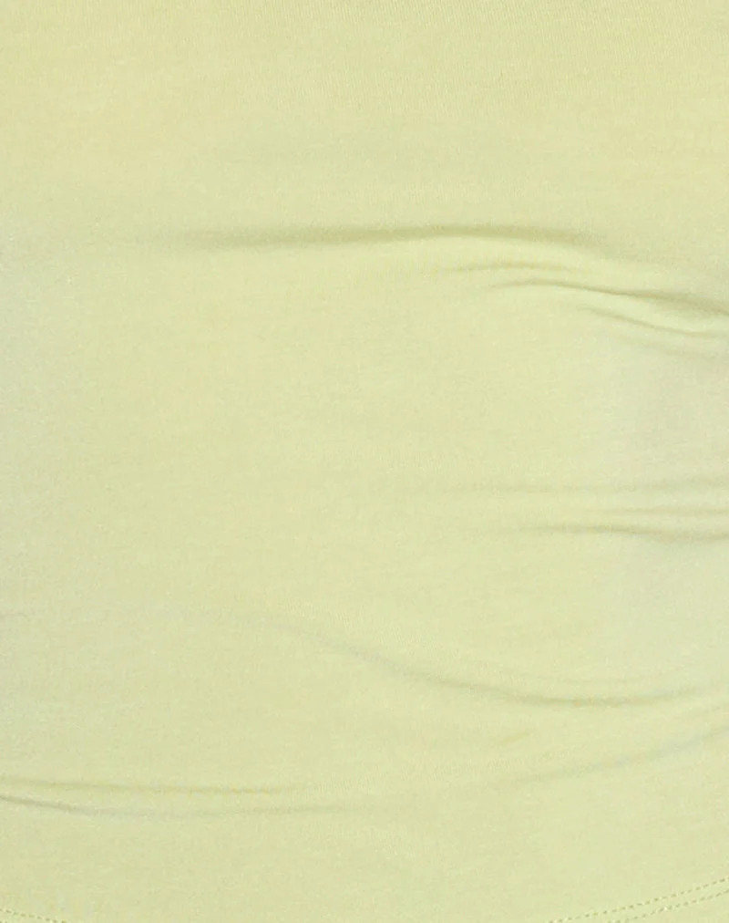 Vey Ein-Schulter-Basic-Top in Pistaziengrün