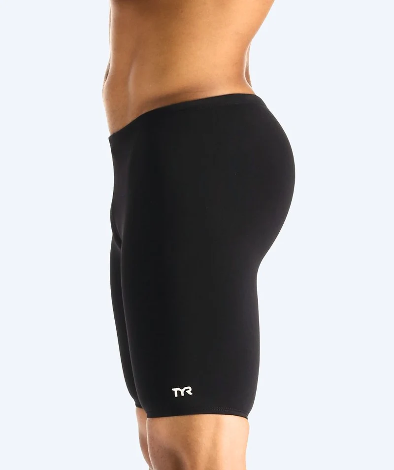 TYR lange Badehose für Herren - Durafast Elite Solid - Schwarz