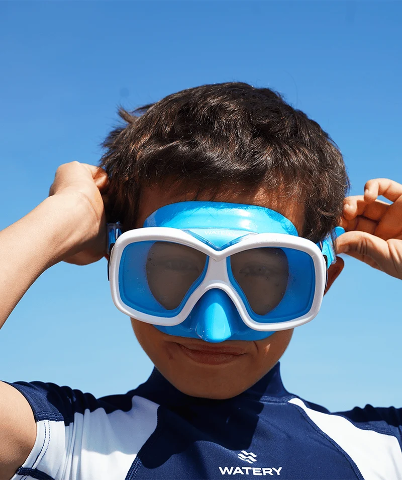 Watery Schnorchelset für Kinder (8-15) - Misu/Rilian - Blau/Schwarz