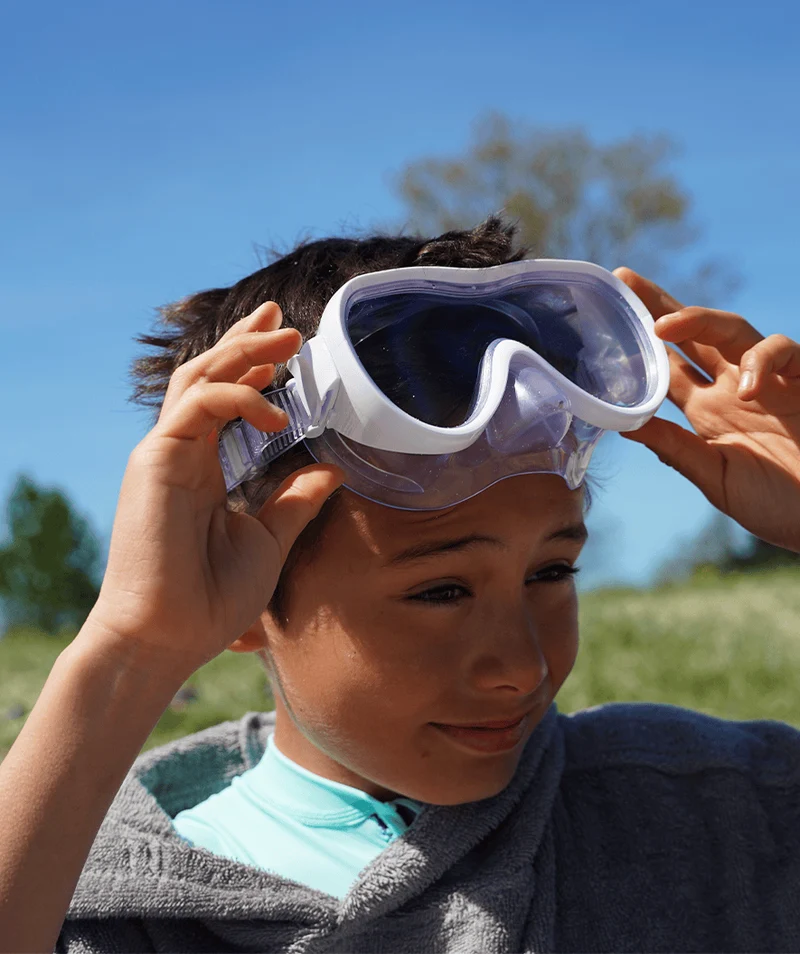 Watery Schnorchelset für Kinder (8-15) - Odine/Rilian - Weiß/Schwarz