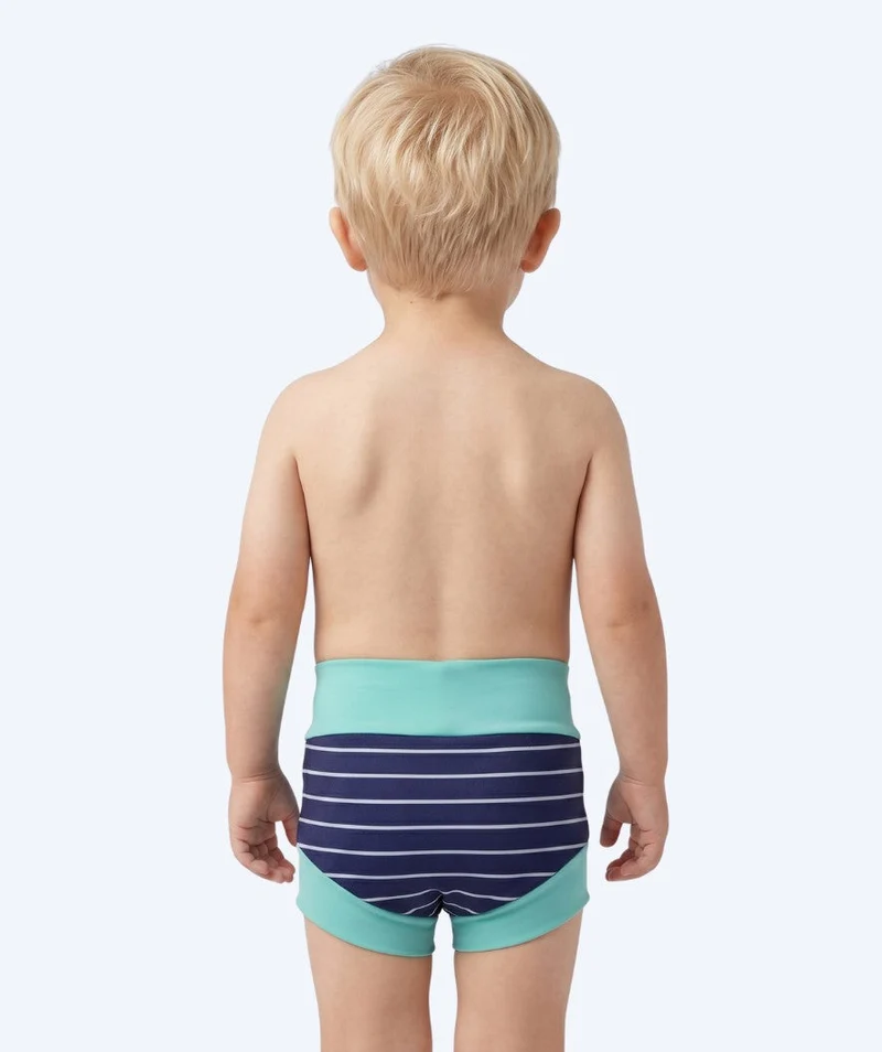 Watery Schwimmwindelhosen für Kinder - Neoprene Swim Nappy - Turquoise Stripes