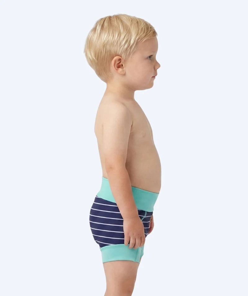Watery Schwimmwindelhosen für Kinder - Neoprene Swim Nappy - Turquoise Stripes