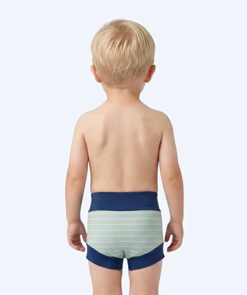 Watery Schwimmwindelhosen für Kinder - Neoprene Swim Nappy - Nordic Green Stripes