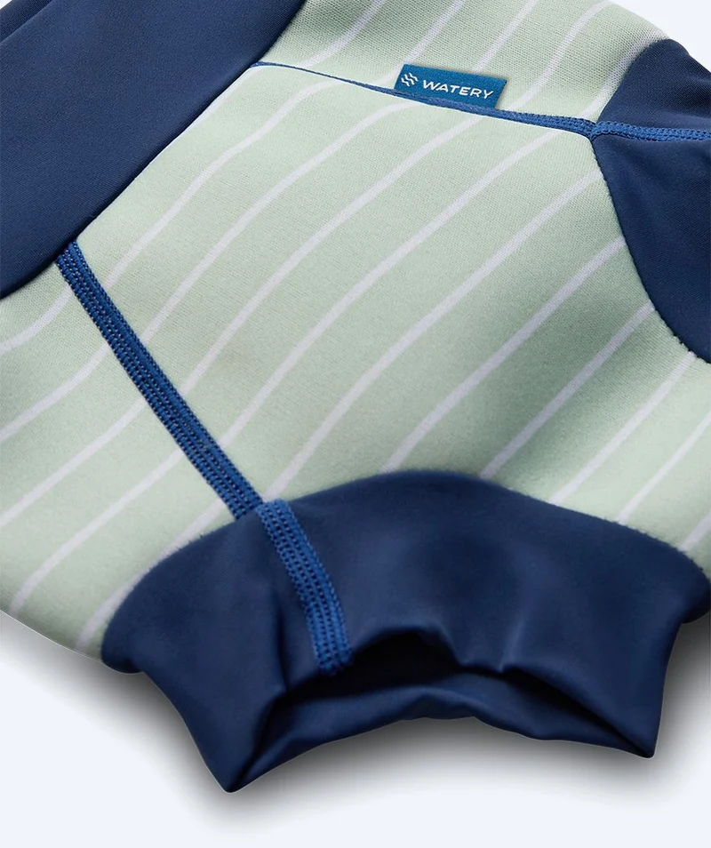 Watery Schwimmwindelhosen für Kinder - Neoprene Swim Nappy - Nordic Green Stripes